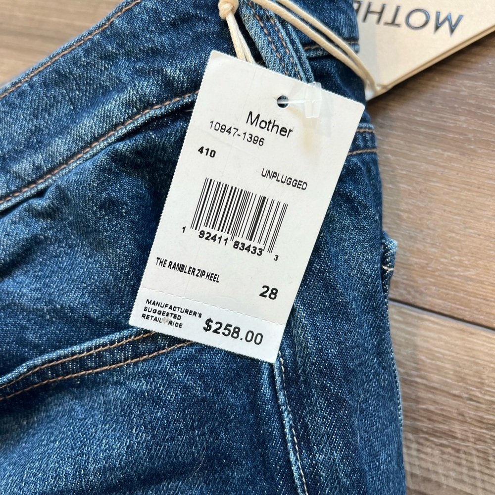 NWT MOTHER
The Rambler Zip Heel Jeans in Unplugged Sz 28 - Picture 7 of 16